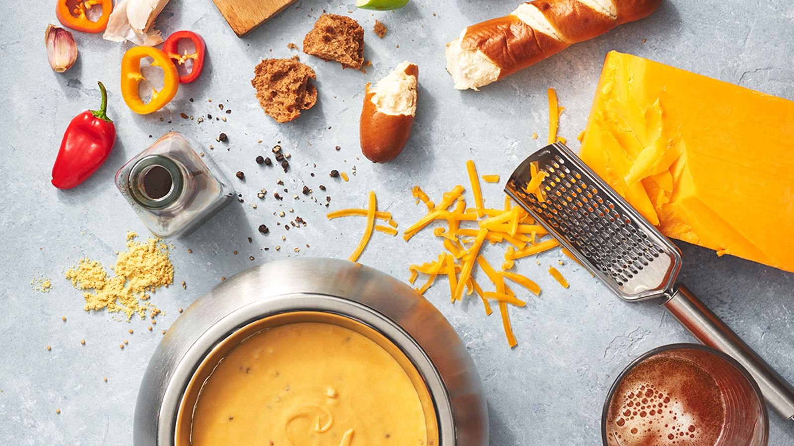 cheddar cheese fondue