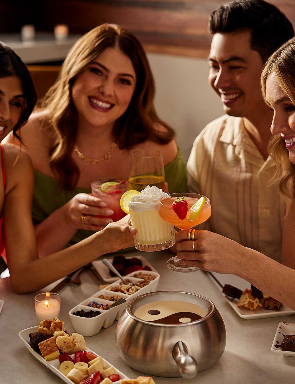 Cheers to Friends at Melting Pot