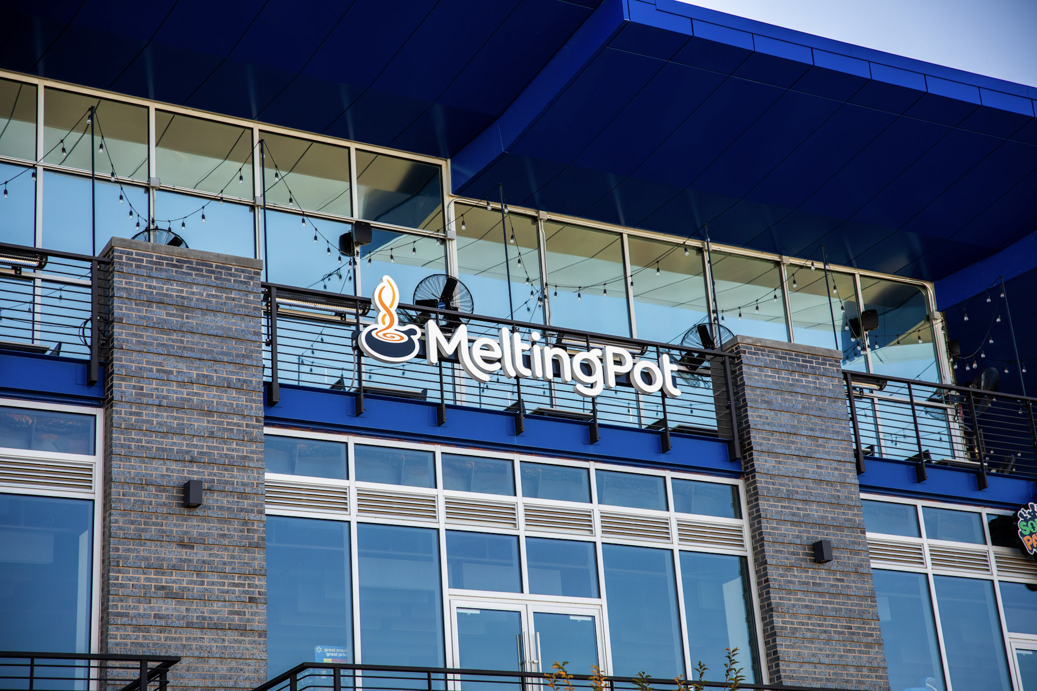 a building with a sign on the front