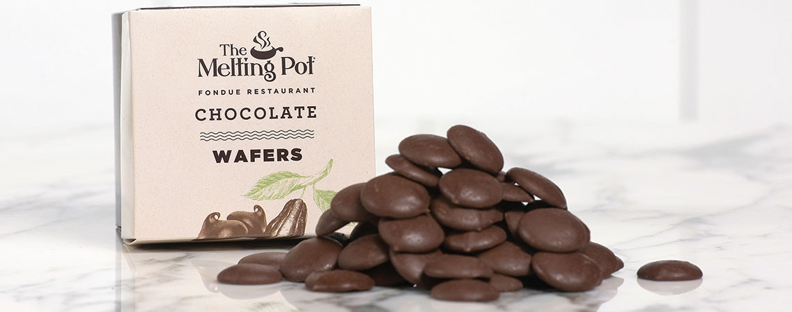 Milk Chocolate Wafers Piled on Table