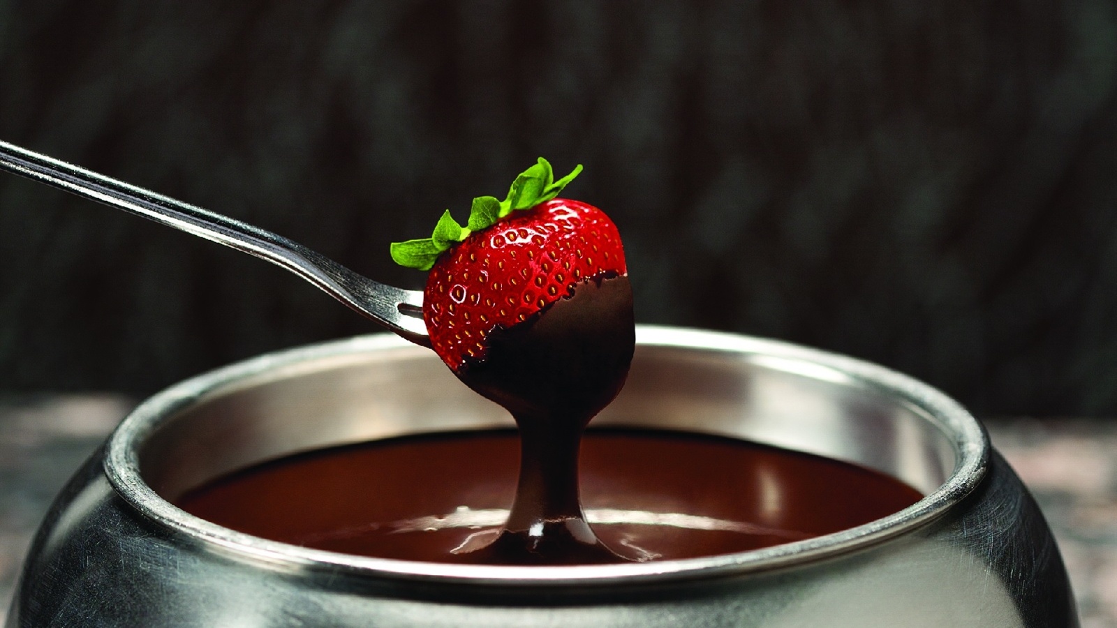 Strawberry and Chocolate Fondue at the Melting Pot Greenville, SC