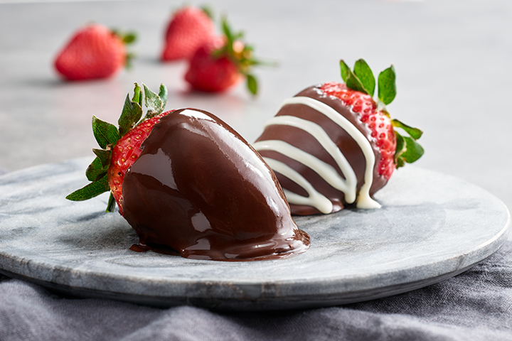 Six Chocolate-Covered Strawberries