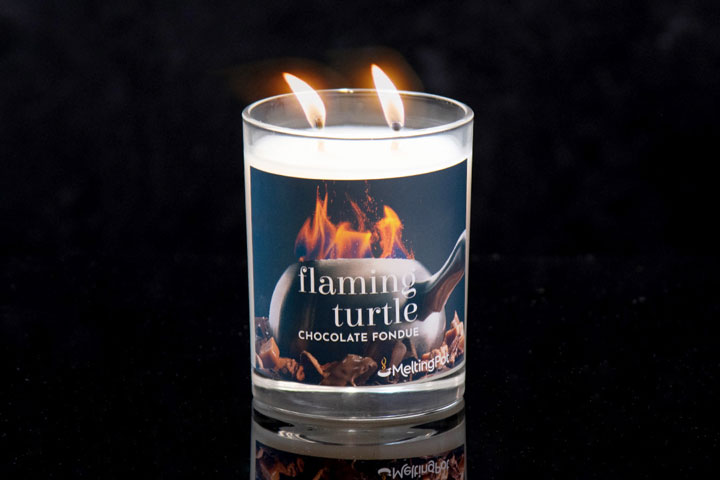 Melting Pot Flaming Turtle Candle