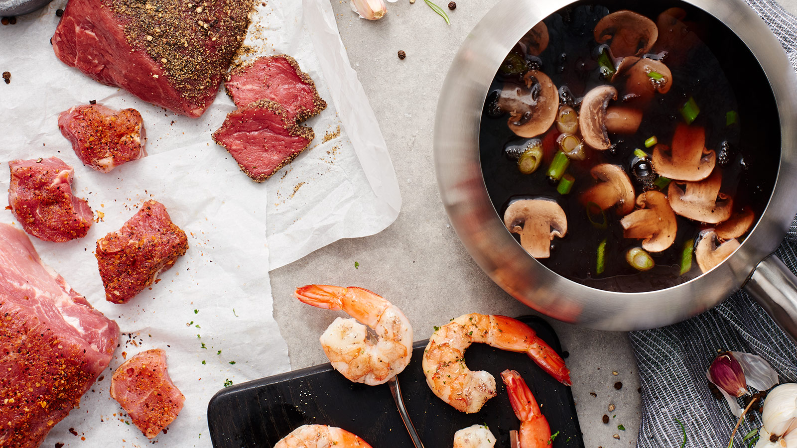 Entrée Fondue Ingredients