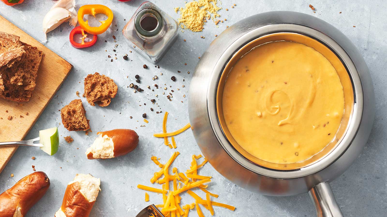 Cheddar Cheese Fondue Ingredients