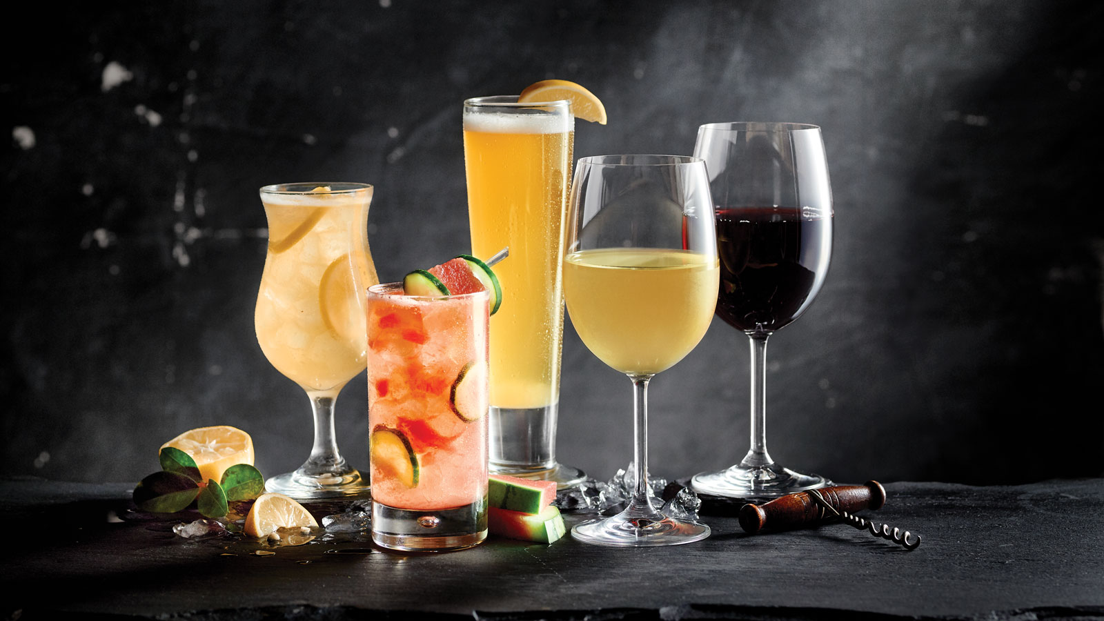 Beverages on Table