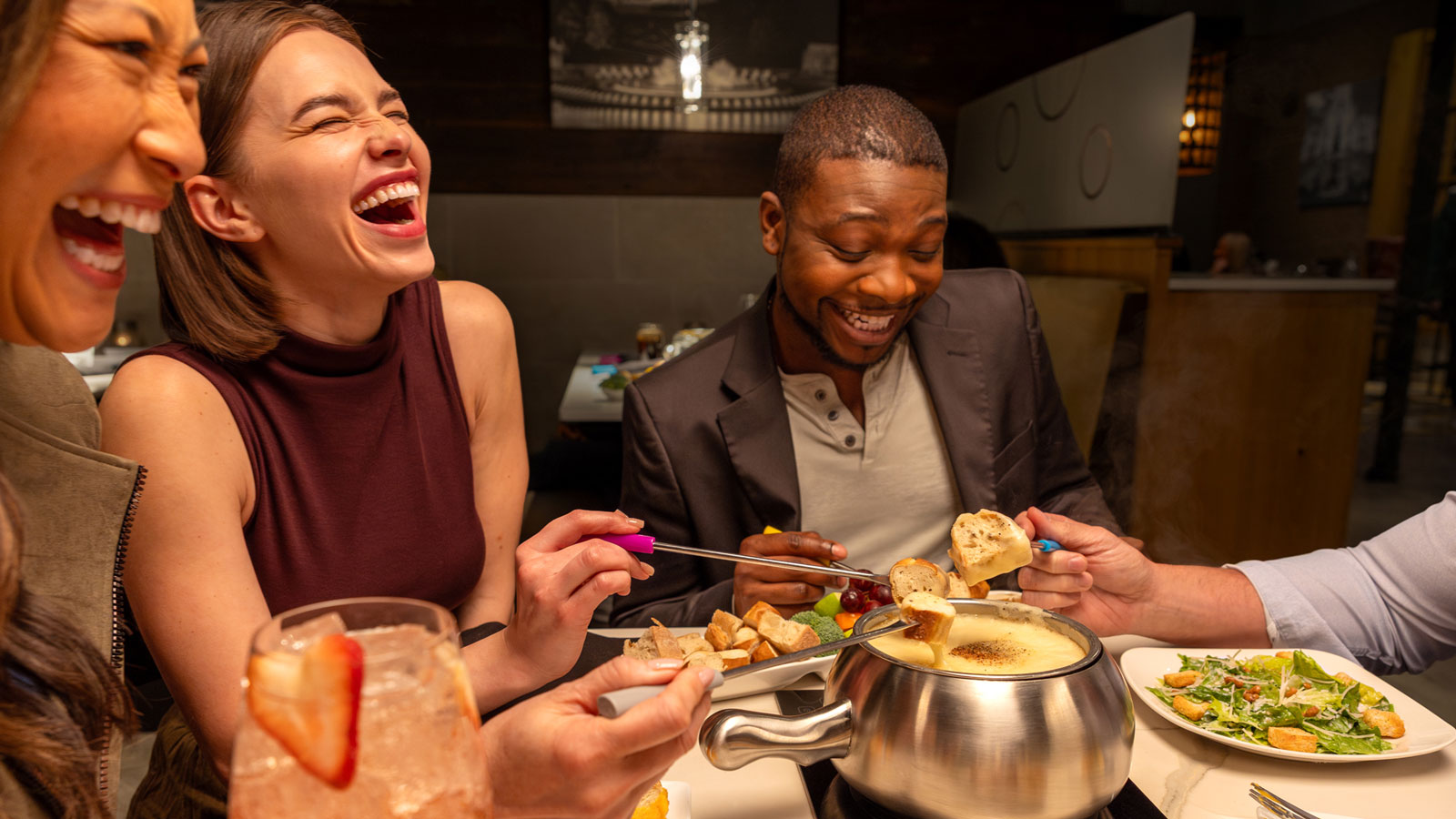 Friends and Cheese Fondue at Melting Pot